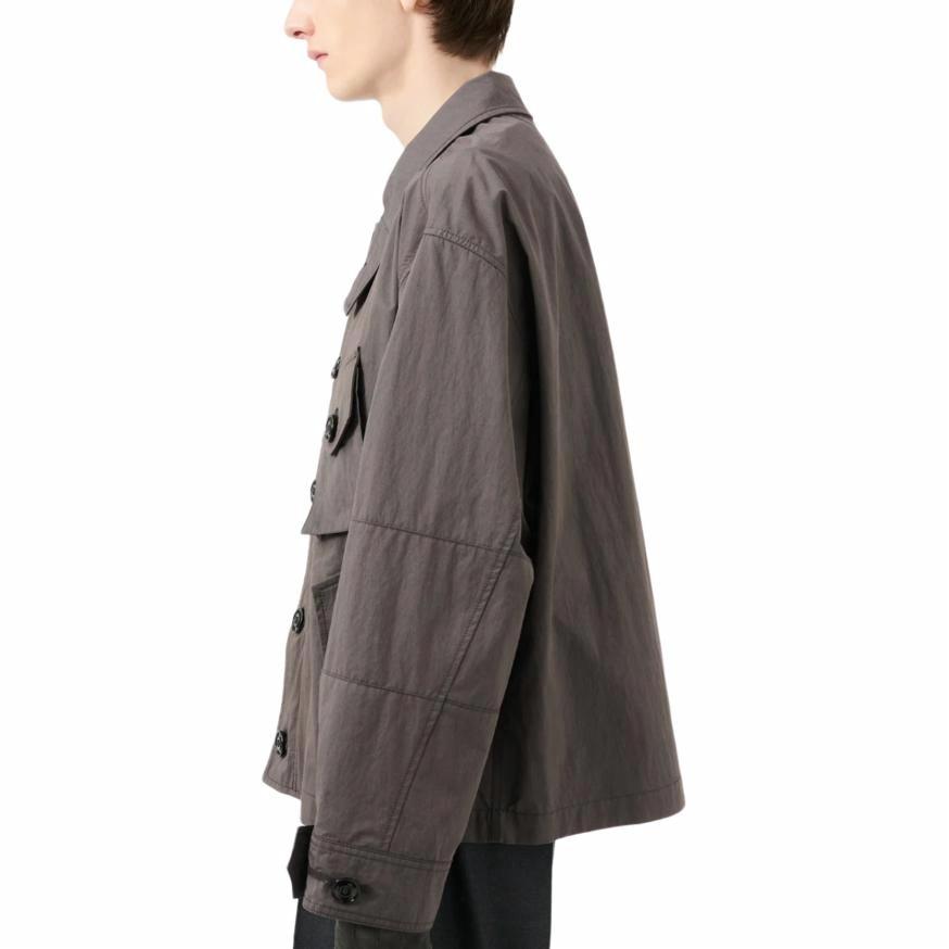 Shop OUR LEGACY SS25 Jaket Longgar Minimalis Pocket Coklat M2251SOSE