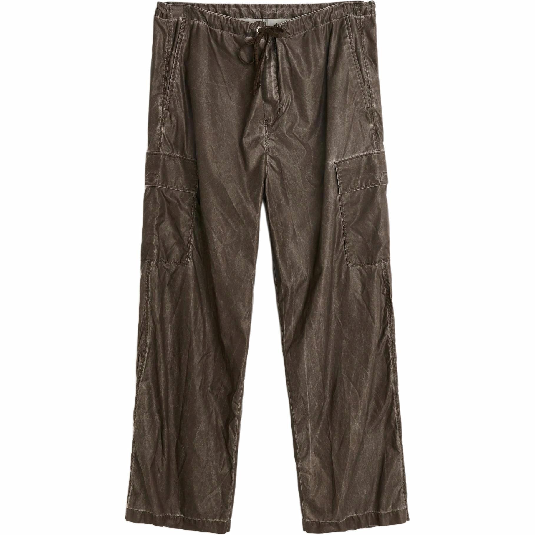 Order OUR LEGACY SS25 Celana Santai Laki-Laki Coklat Mid-Rise Washed Finish. M2254WA