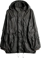 Our Legacy Waterproof Colorblock Hooded Jacket Black M2241EBR Our Legacy Waterproof Colorblock Hooded Jacket Black M2241EBR