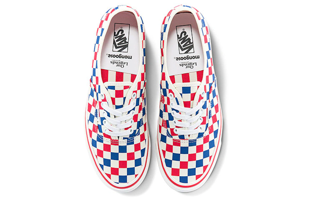 Our Legends x Vans Authentic 44 DX 'Mongoose - Red Blue Checkerboard'