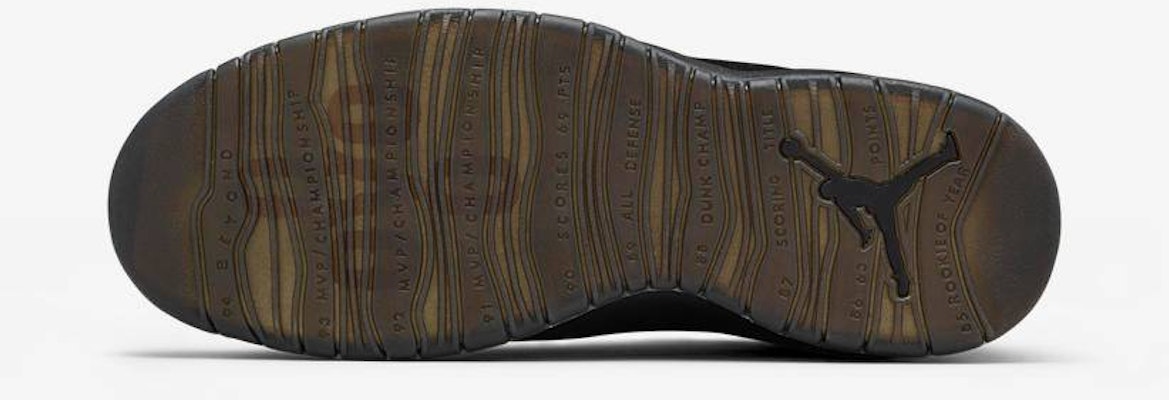 OVO 联名 Air Jordan 10 复刻版 '黑色' 2014 456934-295 Details for OVO 联名 Air Jordan 10 复刻版 '黑色' 2014 456934-295