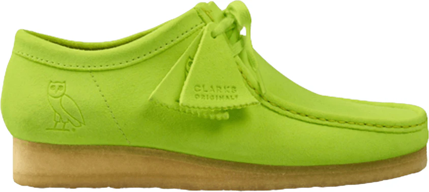 ovo-x-clarks-wallabee-lime-suede