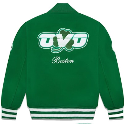 OVO x NBA Celtics Varsity Jacket Green Order OVO x NBA Celtics Varsity Jacket Green