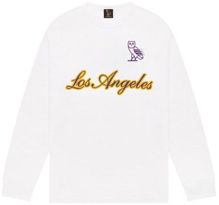 OVO x NBA Lakers L/S T-shirt White Buy OVO x NBA Lakers L/S T-shirt White