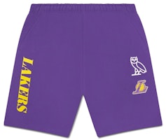 OVO x NBA Lakers Sweatshort Purple OVO x NBA Lakers Sweatshort Purple