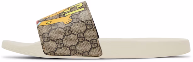 GUCCI 古馳 貓印花涼鞋 米色 Lookbook GUCCI 古馳 貓印花涼鞋 米色