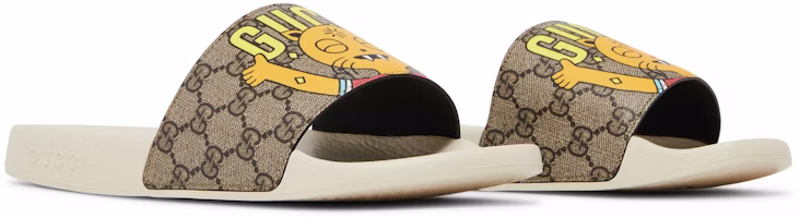 GUCCI 古馳 貓印花涼鞋 米色 Cheap GUCCI 古馳 貓印花涼鞋 米色
