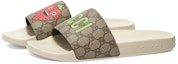 Order Pablo Delcielo x Gucci GG Supreme Slide 'Strawberry' Lelaki & Wanita. 699303-U1F00-8462