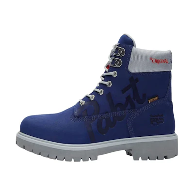 Pabst Blue Ribbon Timberland 6 Inch Soft Toe Waterproof Work Boot 'Blue'