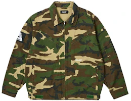 PALACE 2023 Summer Avlator Camo Jacket Unisex Workwear with Flap Pockets. P24JK094 PALACE 2023 Summer Avlator Camo Jacket Unisex Workwear with Flap Pockets. P24JK094