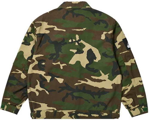 Jaket PALACE 2023 Summer Avlator Camo Unisex Workwear dengan Kantong Flap. P24JK094 Lookbook Jaket PALACE 2023 Summer Avlator Camo Unisex Workwear dengan Kantong Flap. P24JK094