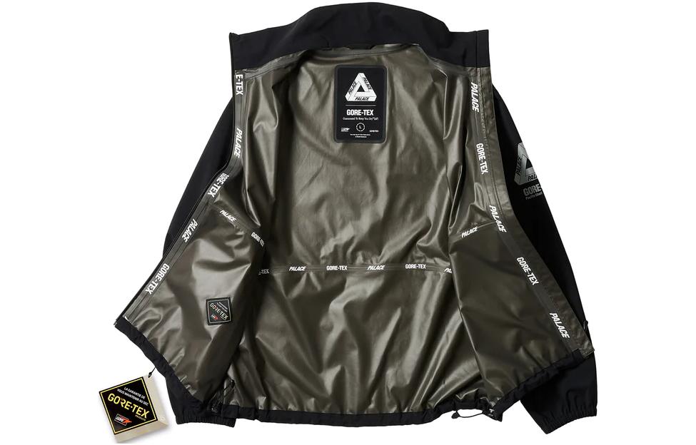PALACE 2023 Summer GTX S-Lite Black Jacket Unisex Logo Print Zip-Up P24JK100 圖 4