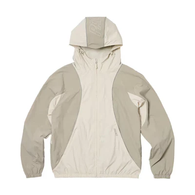 Palace 2023 Summer Logo Print Outdoor Jacket White - Unisex Colorblock Hoodie P24JK045