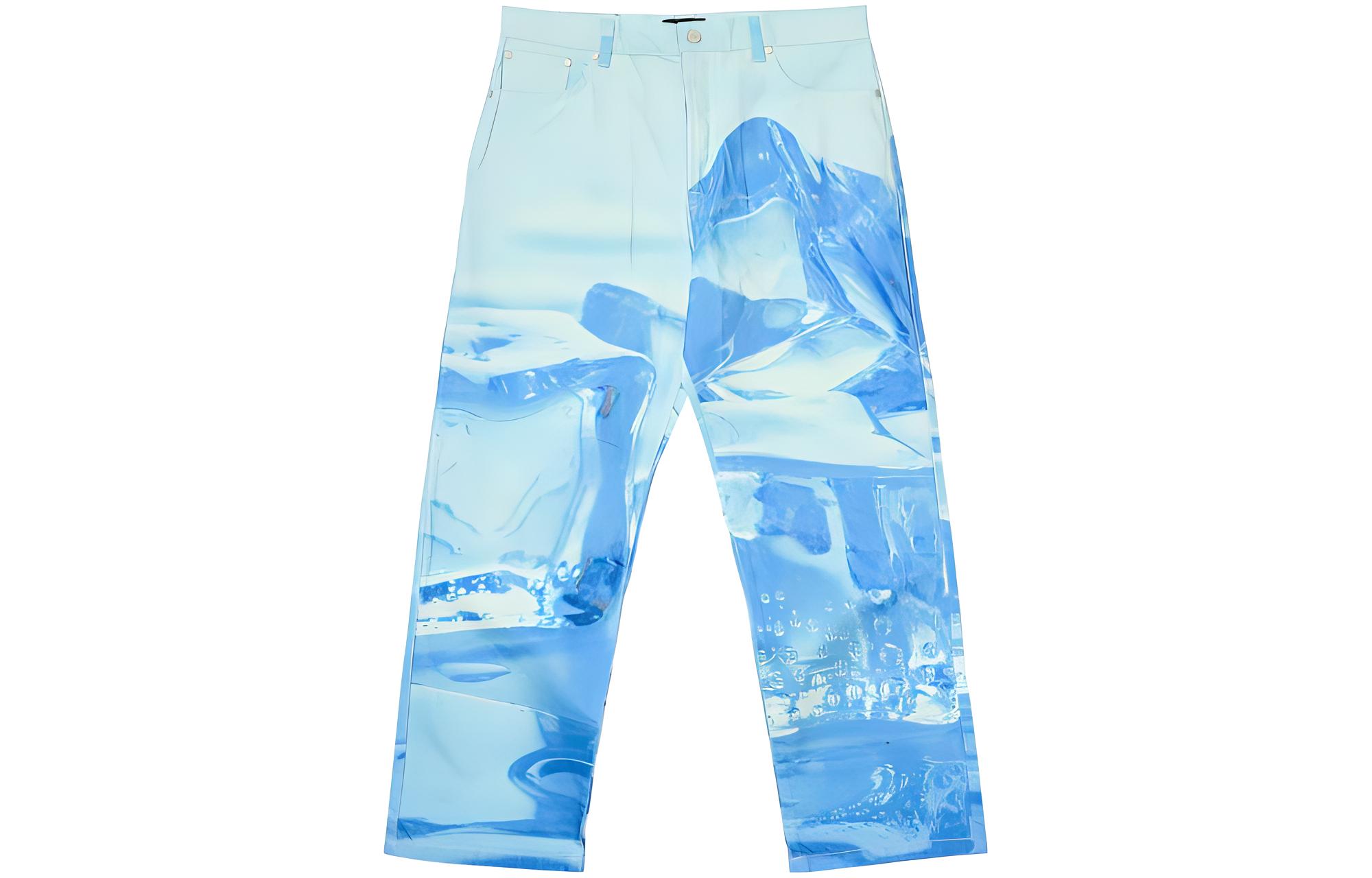 PALACE 2023 Summer Ultimate Chill Baggier Jean Crystalised Blue Unisex Pants P24T041