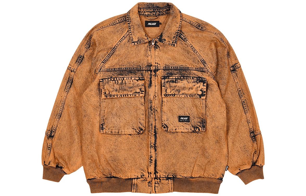 Order PALACE 2023夏季双口袋水洗牛仔夹克男女同款-橙色 P24JK086