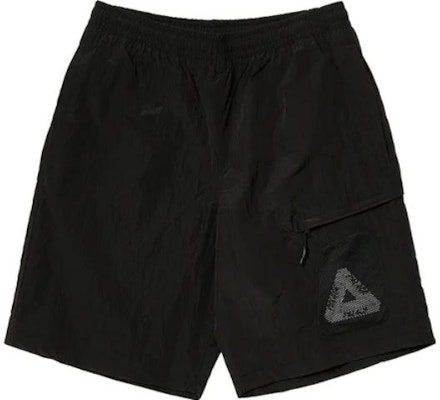 PALACE Celana Pendek Unisex Hitam Logo Print Y-Ripstop Shell Summer 2023. P24ST044 Order PALACE Celana Pendek Unisex Hitam Logo Print Y-Ripstop Shell Summer 2023. P24ST044