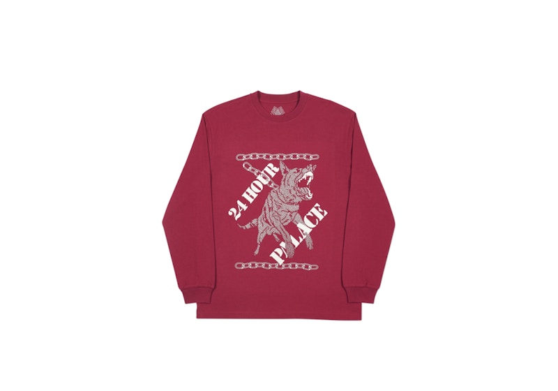 Palace 24 Hour Longsleeve Cherry Red