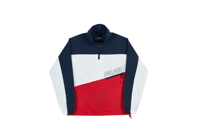 Palace 3-Track Shell Top Navy/White/Red