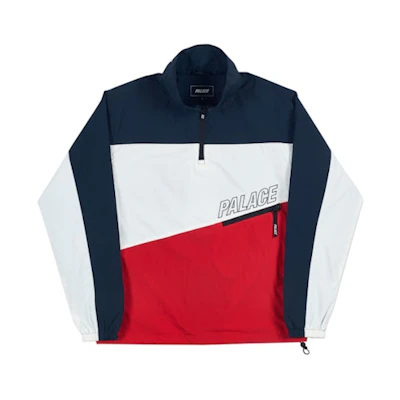 Palace 3-Track Shell Top Navy/White/Red