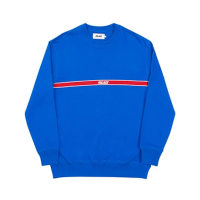 Palace 320 Lines Crew Blue