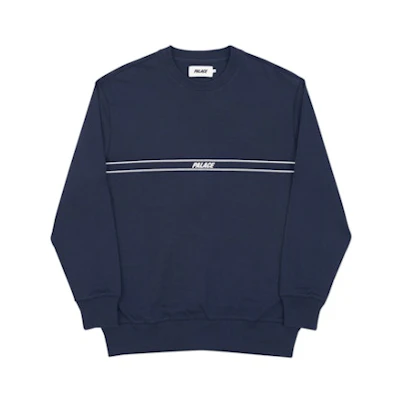 Palace 320 Lines Crew Navy