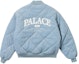 Lookbook PALACE Jaket Varsity Biru Zip-Up dengan Pola Huruf. P25JK094