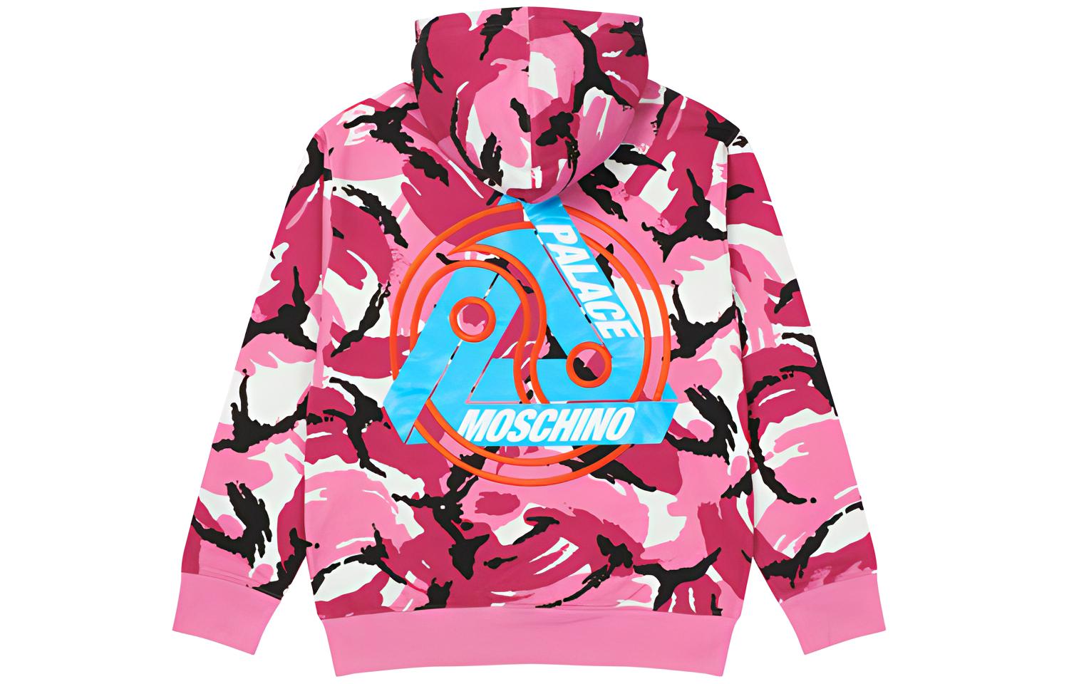 PALACE Abstract Graphic Unisex Pink Pullover Sweatshirt ZCA170213171181