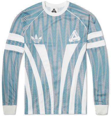 Palace Adidas Camiseta Manga Larga Portero Gráfica Aqua/Blanco Buy Palace Adidas Camiseta Manga Larga Portero Gráfica Aqua/Blanco