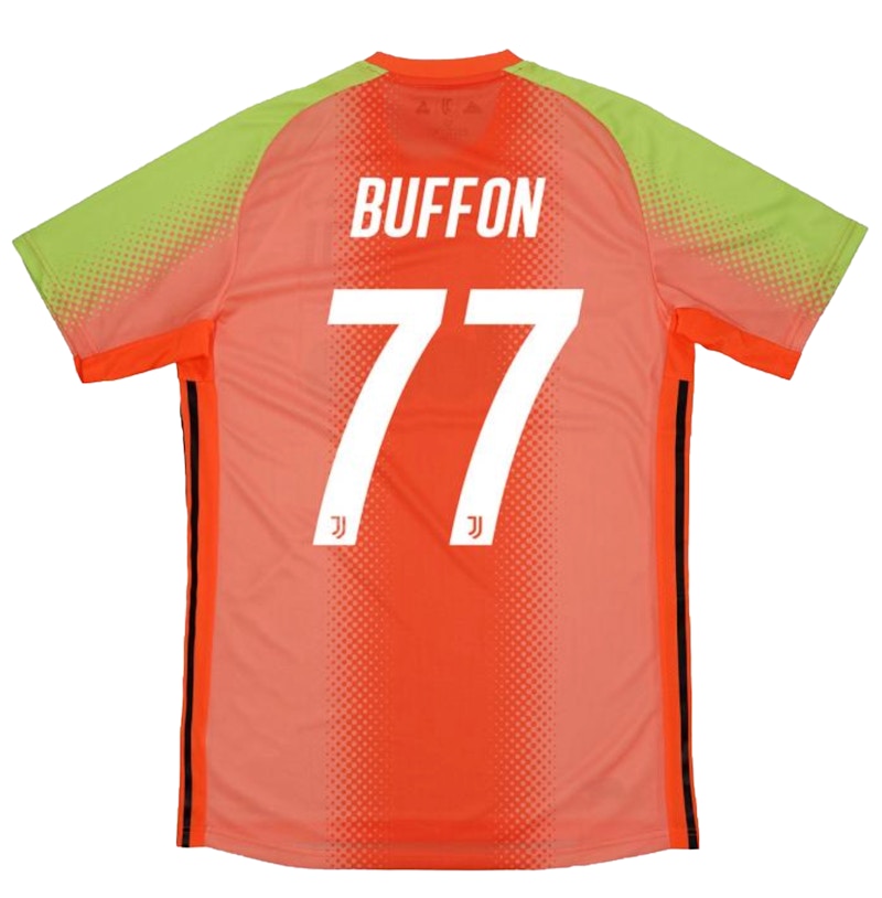 Order 팔라스 아디다스 유벤투스 부폰 77 저지 (오렌지/슬라임)
