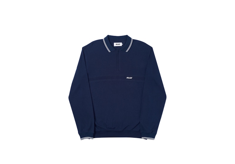 Buy Palace Air-Flex Zip Crew Azul Marino
