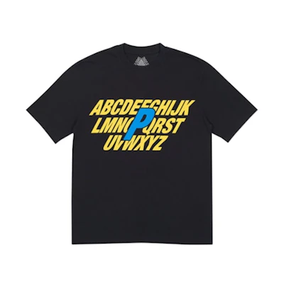 Palace Alpha T-Shirt Black/Yellow/Blue