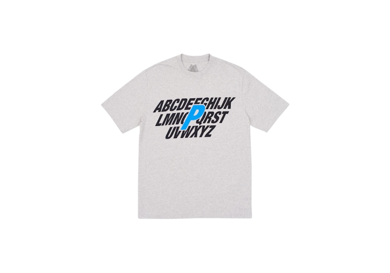 Palace Alpha T-Shirt Grey Marl/Black/Blue