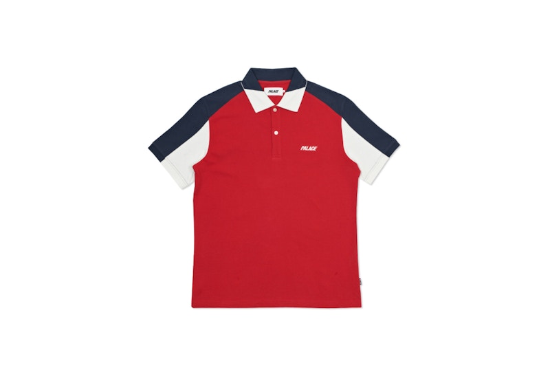 Palace Angle Polo Red/White/Navy
