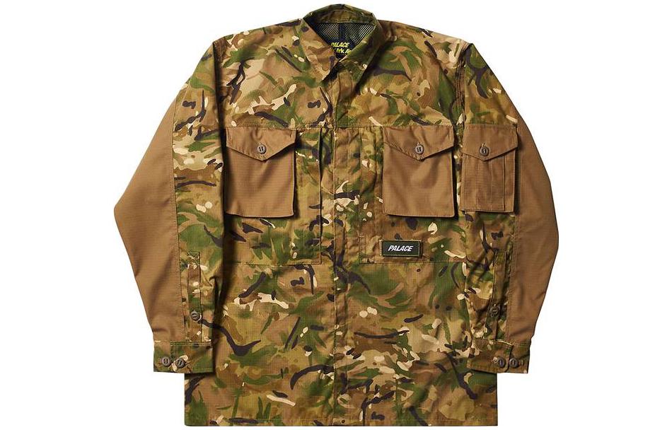 PALACE Ark Air Camo Pocket Long Sleeve Jacket  Colorblock Outerwear P14JK068