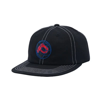 Palace Around the World 6-Panel Black/Blue/Red