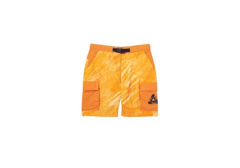 Palace Asymetric Real Tree Shell Shorts Orange