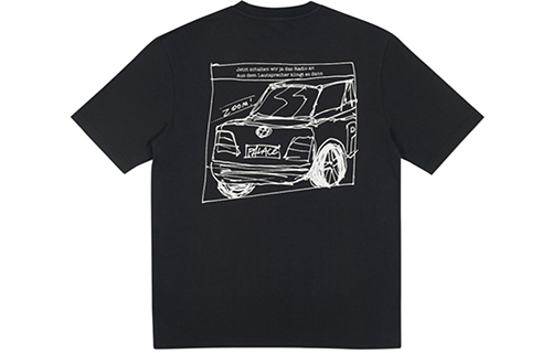 PALACE Autobahn T-Shirt Black Unisex Creative Print Short Sleeve Tee PAL-SS18-049 圖 3