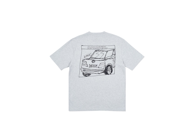 Palace Autobahn T-Shirt Grey Marl 圖 2