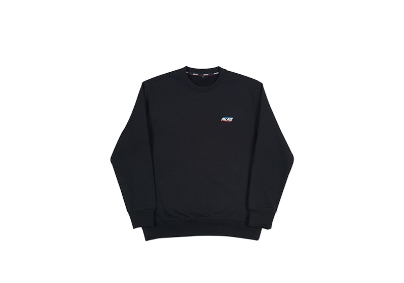 Buy Palace 基本款黑色圆领衫
