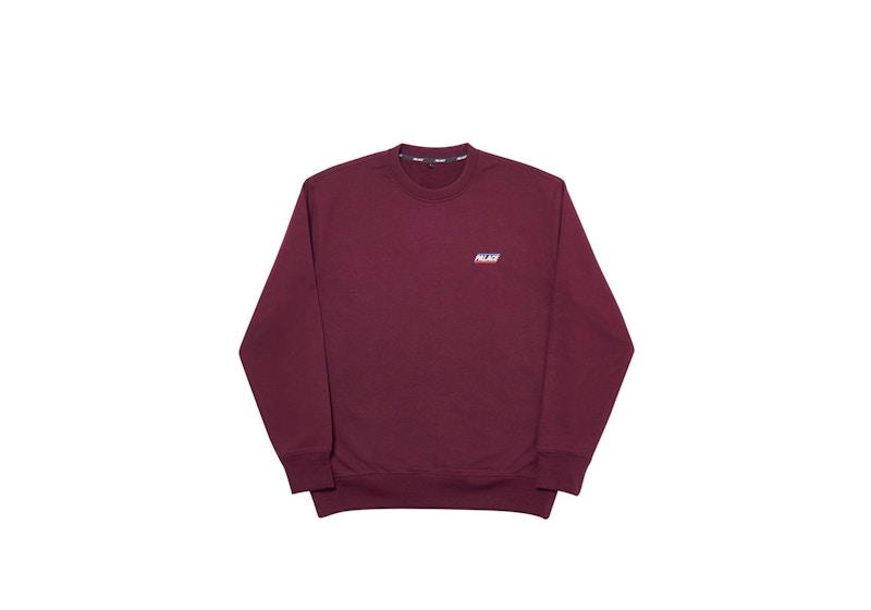 Palace Basically A Crew Burgundy