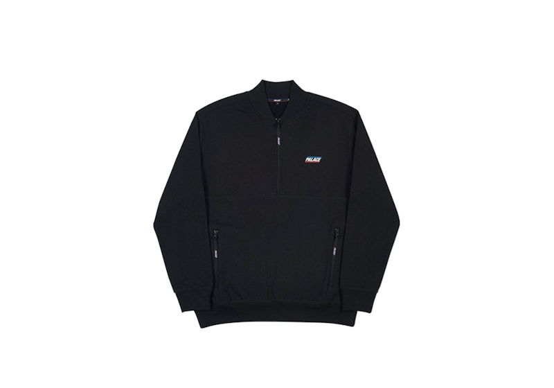 Palace Basically a Half Zip Bomber Black