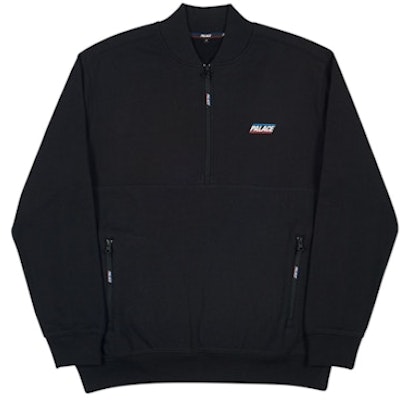 Palace Basically a Half Zip Bomber Hitam Buy Palace Basically a Half Zip Bomber Hitam
