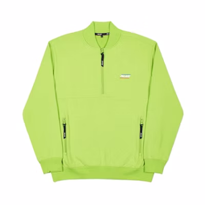 Palace Basically a Half Zip Bomber Lime Green