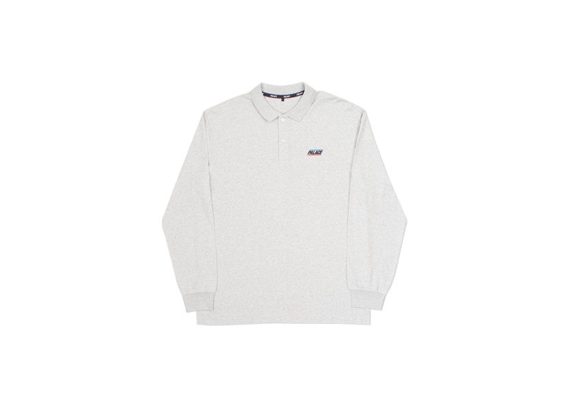 Buy Palace 基本款長袖 Polo 灰麻色