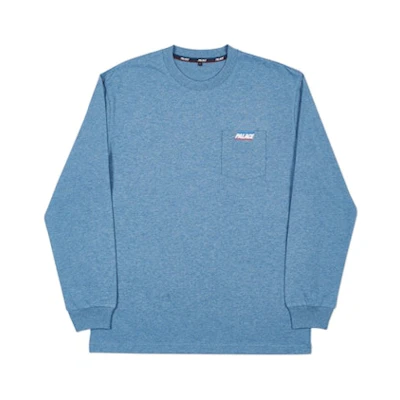 Palace Basically a Pocket Longsleeve Blue Marl