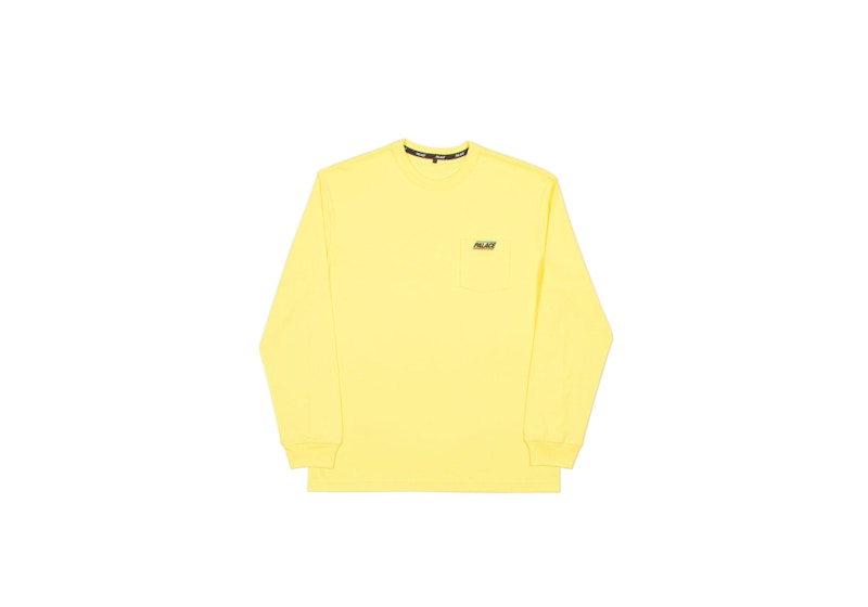 Palace Basically A Pocket Longsleeve Light Yellow