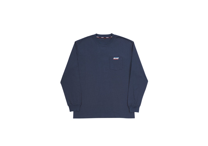 Palace Basically a Pocket Longsleeve Spring 2018 Navy
