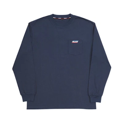 Palace Basically a Pocket Longsleeve Spring 2018 Navy