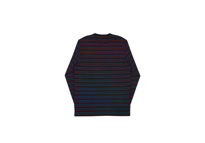 Palace Basically a Stripe Longsleeve Black/Blue/Red 圖 2