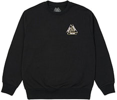 PALACE Basically A Tri-Ferg Crew Black Logo Graphic Unisex Sweatshirt Black. P21CW008 PALACE Basically A Tri-Ferg Crew Black Logo Graphic Unisex Sweatshirt Black. P21CW008